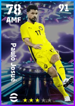 Paulo Josue eFootball 2026 player card — 78 OVR AMF