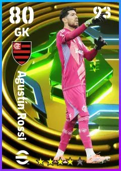 Agustin Rossi eFootball 2026 player card — 80 OVR GK