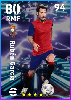 Ruben Garcia eFootball 2026 player card — 80 OVR RMF