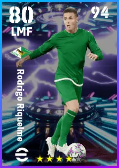Rodrigo Riquelme eFootball 2026 player card — 80 OVR LMF