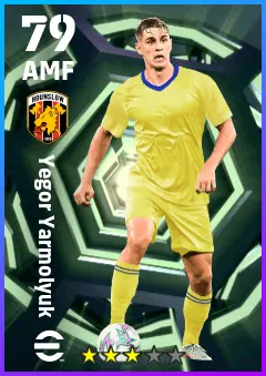 Yegor Yarmolyuk eFootball 2026 player card — 79 OVR AMF