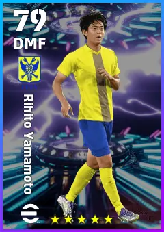 Rihito Yamamoto eFootball 2026 player card — 79 OVR DMF
