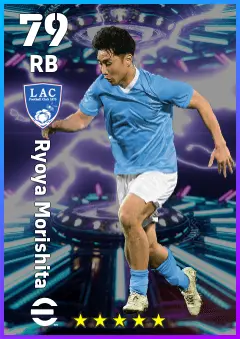 Ryoya Morishita eFootball 2026 player card — 79 OVR RB