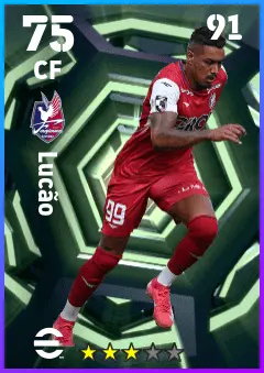 Lucao eFootball 2026 player card — 75 OVR CF