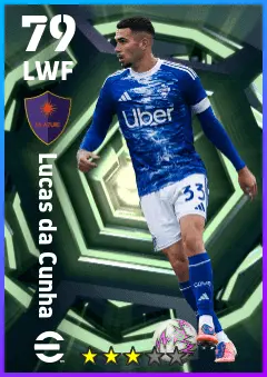 Lucas da Cunha eFootball 2026 player card — 79 OVR LWF