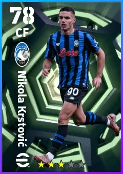 Nikola Krstovic eFootball 2026 player card — 78 OVR CF