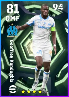 Geoffrey Kondogbia eFootball 2026 player card — 81 OVR DMF