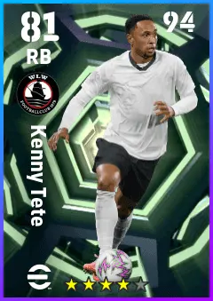Kenny Tete eFootball 2026 player card — 81 OVR RB