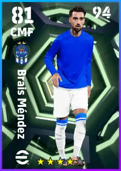 Brais Mendez eFootball 2026 player card — 81 OVR CMF