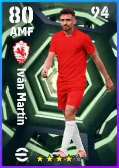 Ivan Martin eFootball 2026 player card — 80 OVR AMF