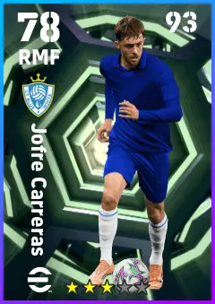Jofre Carreras eFootball 2026 player card — 78 OVR RMF