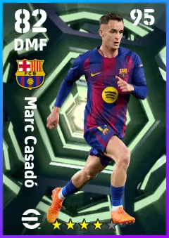 Marc Casado eFootball 2026 player card — 82 OVR DMF