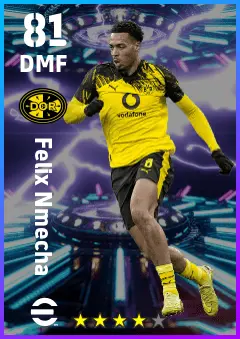 Felix Nmecha eFootball 2026 player card — 81 OVR DMF