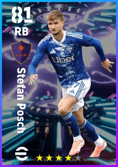 Stefan Posch eFootball 2026 player card — 81 OVR RB