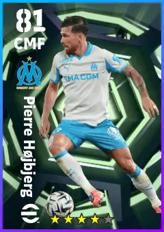 Pierre Hojbjerg eFootball 2026 player card — 81 OVR CMF