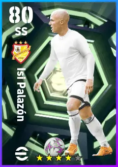 Isi Palazon eFootball 2026 player card — 80 OVR SS