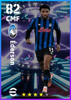 Ederson eFootball 2026 player card — 82 OVR CMF