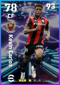 Kevin Carlos eFootball 2026 player card — 78 OVR CF