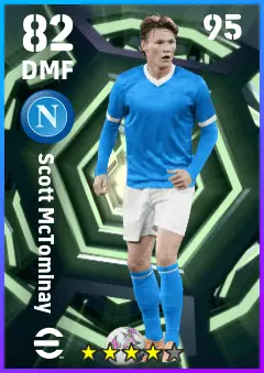 Scott McTominay eFootball 2026 player card — 82 OVR DMF