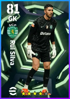 Rui Silva eFootball 2026 player card — 81 OVR GK