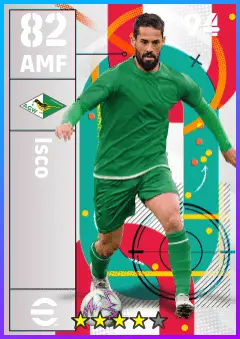 Isco eFootball 2026 player card — 82 OVR AMF