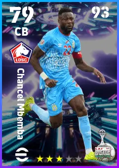 Chancel Mbemba eFootball 2026 player card — 79 OVR CB