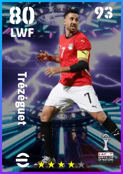 Trezeguet eFootball 2026 player card — 80 OVR LWF