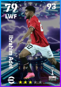 Ibrahim Adel eFootball 2026 player card — 79 OVR LWF