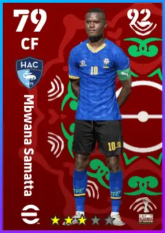 Mbwana Samatta eFootball 2026 player card — 79 OVR CF