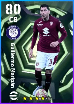 Guillermo Maripan eFootball 2026 player card — 80 OVR CB