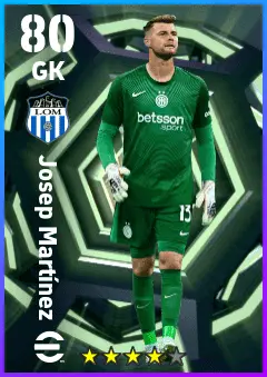 Josep Martinez eFootball 2026 player card — 80 OVR GK