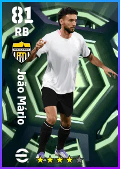 Joao Mario eFootball 2026 player card — 81 OVR RB