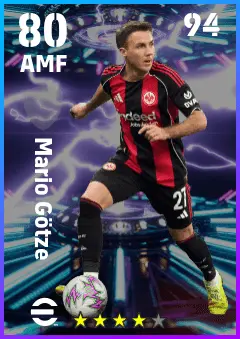 Mario Gotze eFootball 2026 player card — 80 OVR AMF