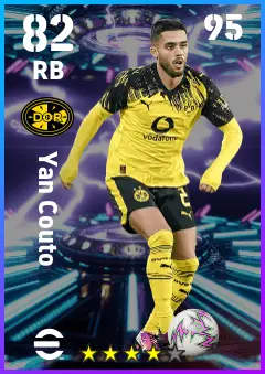 Yan Couto eFootball 2026 player card — 82 OVR RB