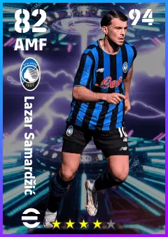 Lazar Samardzic eFootball 2026 player card — 82 OVR AMF