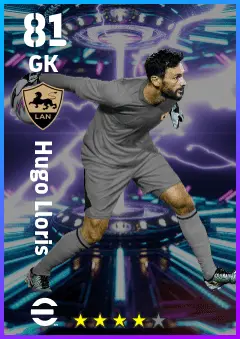 Hugo Lloris eFootball 2026 player card — 81 OVR GK