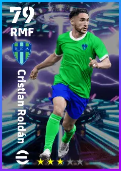 Cristian Roldan eFootball 2026 player card — 79 OVR RMF