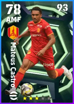 Mateus Castro eFootball 2026 player card — 78 OVR AMF