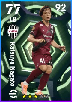 Katsuya Nagato eFootball 2026 player card — 77 OVR LB