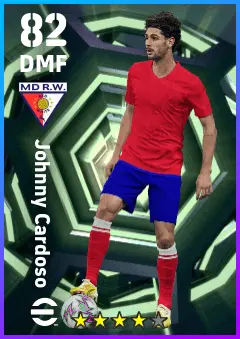 Johnny Cardoso eFootball 2026 player card — 82 OVR DMF