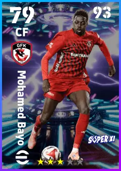 Mohamed Bayo eFootball 2026 player card — 79 OVR CF