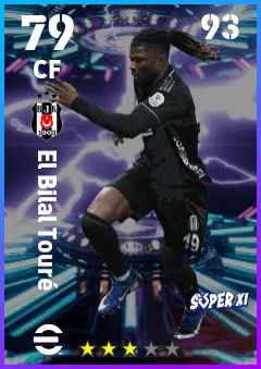 El Bilal Toure eFootball 2026 player card — 79 OVR CF