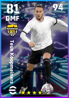 Teun Koopmeiners eFootball 2026 player card — 81 OVR DMF
