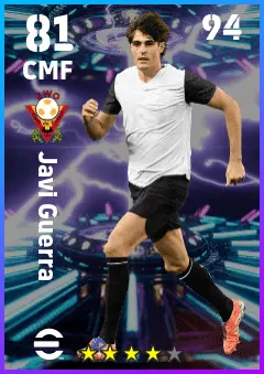 Javi Guerra eFootball 2026 player card — 81 OVR CMF