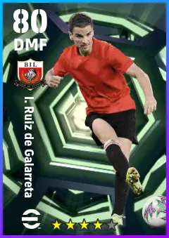 I. Ruiz de Galarreta eFootball 2026 player card — 80 OVR DMF