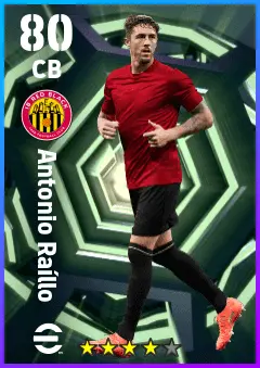 Antonio Raillo eFootball 2026 player card — 80 OVR CB