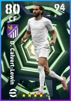 D. Calvert-Lewin eFootball 2026 player card — 80 OVR CF