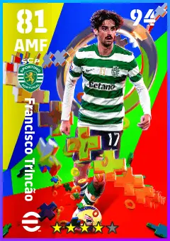 Francisco Trincao eFootball 2026 player card — 81 OVR AMF