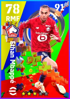 Ethan Mbappe eFootball 2026 player card — 78 OVR RMF