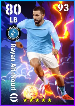 Rayan Ait-Nouri eFootball 2026 player card — 80 OVR LB